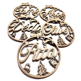 Névreszóló karácsonyfadísz 