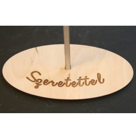 Virág talp ováis alakú Szeretettel /47
