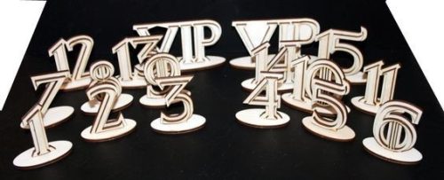 Esküvői asztalszámok 1-15 + 2 VIP