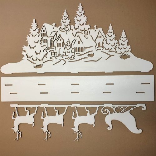 Talpas világító asztaldísz Havas Táj