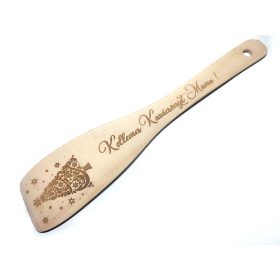 Fakanál díszes karácsonyfa mintával