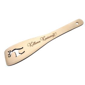 Fakanál vágott szarvas mintával