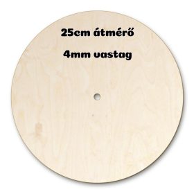 Óra kör alap 25cm 4mm